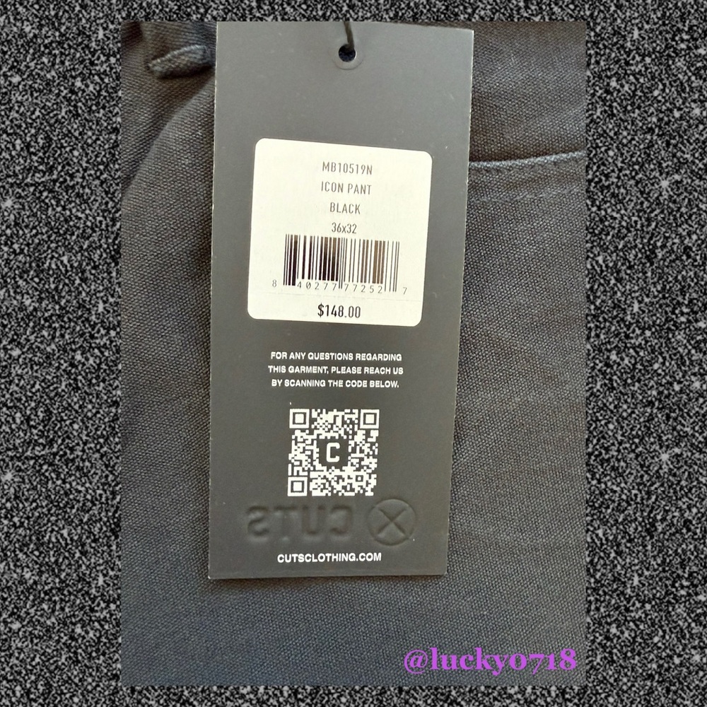 Cuts Men’s NWT Icon Pant w Enduratech in Black Sz 36 x 32 - Picture 9 of 16
